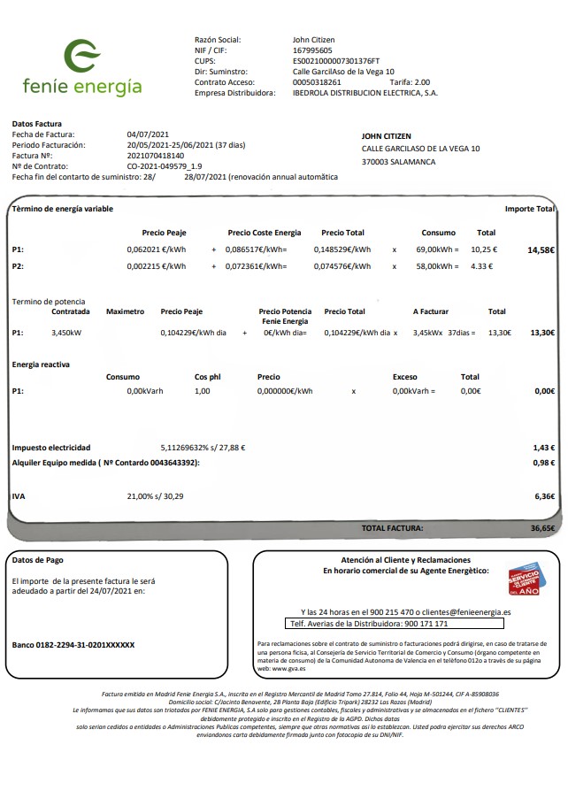  Minol USA business utility bill 
